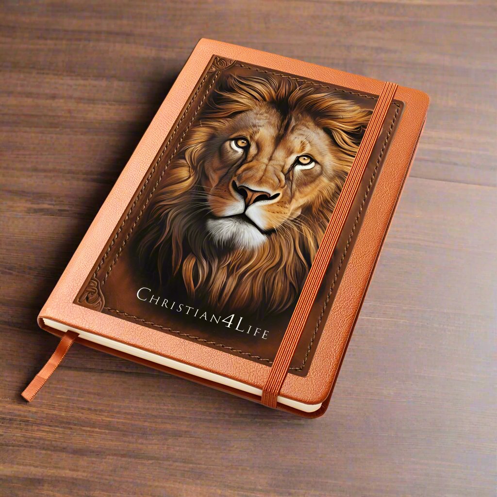 3D Christian4Life Lion of Judah Graphic Christian Journal Notebook (vegan leather)