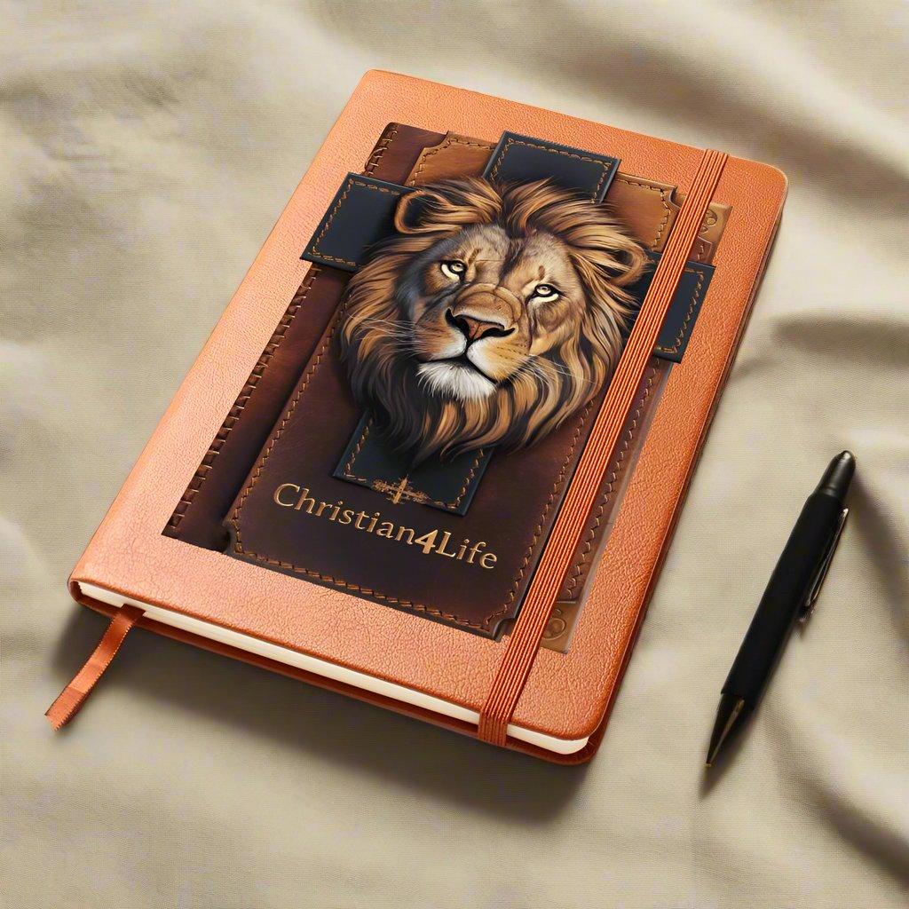 Lion of Judah and Cross Christian4Life 3D Graphic Christian Journal