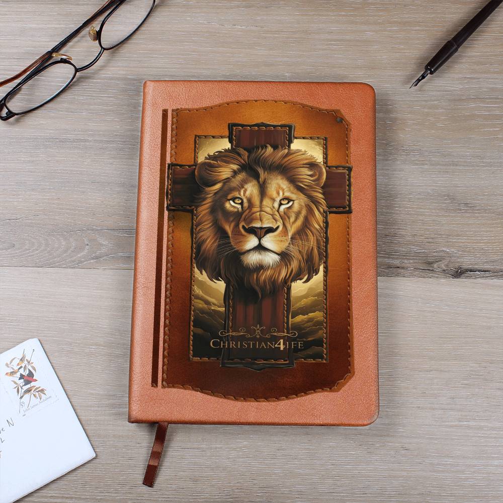 3D Christian4Life Lion of Judah and Cross Graphic Christian Journal