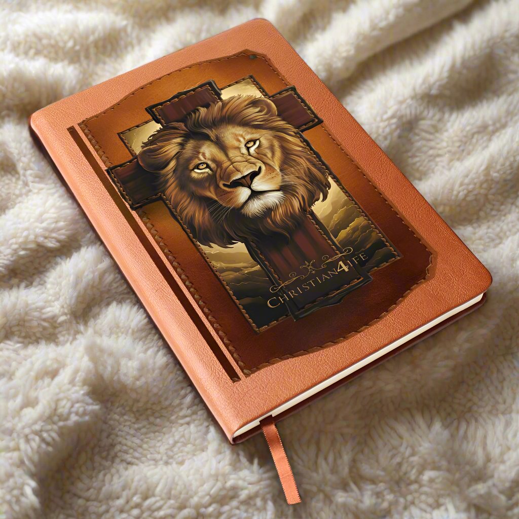 3D Christian4Life Lion of Judah and Cross Graphic Christian Journal