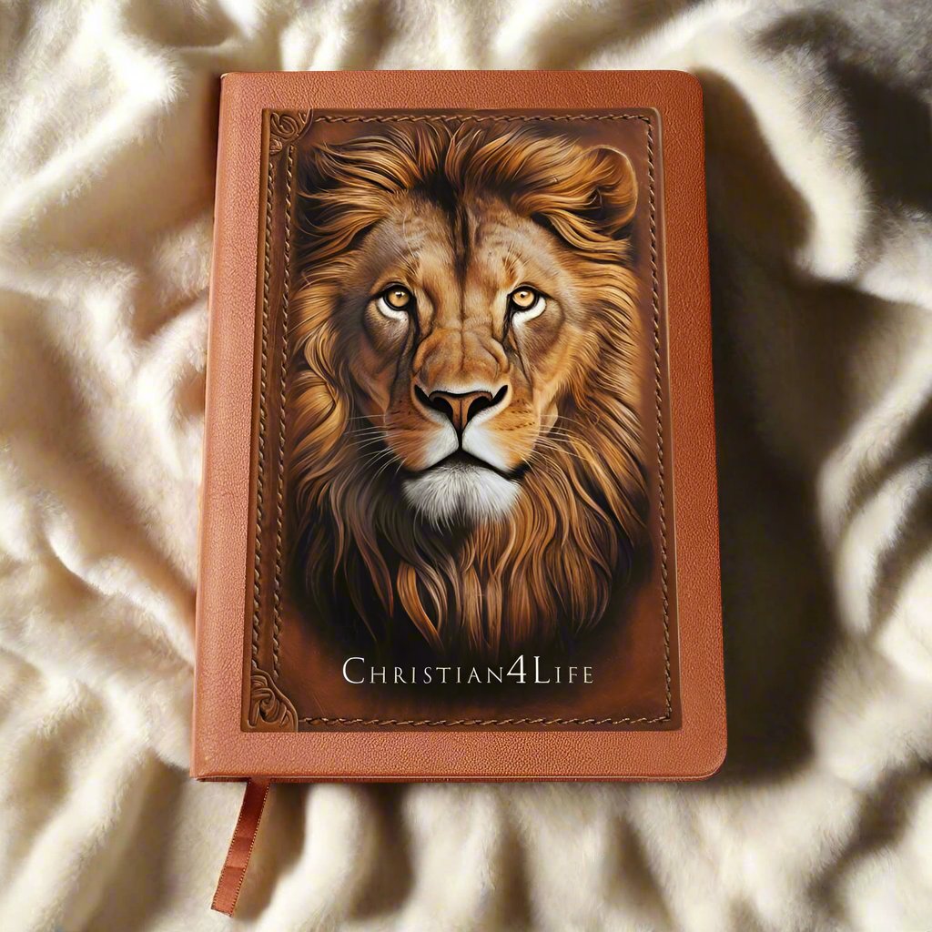 3D Christian4Life Lion of Judah Graphic Christian Journal Notebook (vegan leather)