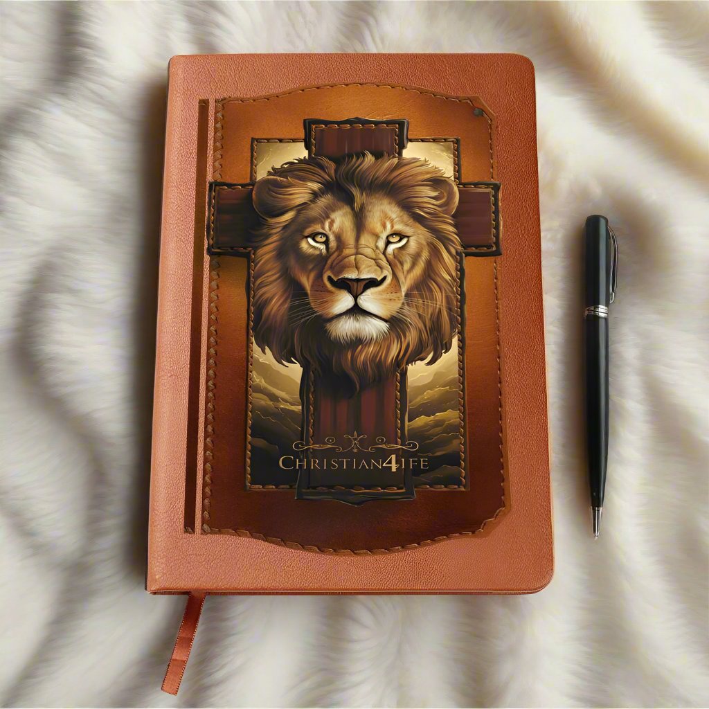 3D Christian4Life Lion of Judah and Cross Graphic Christian Journal