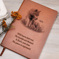 "In God's own time" Christian Journal featuring wolf and lamb inspired by Isaiah 11:6