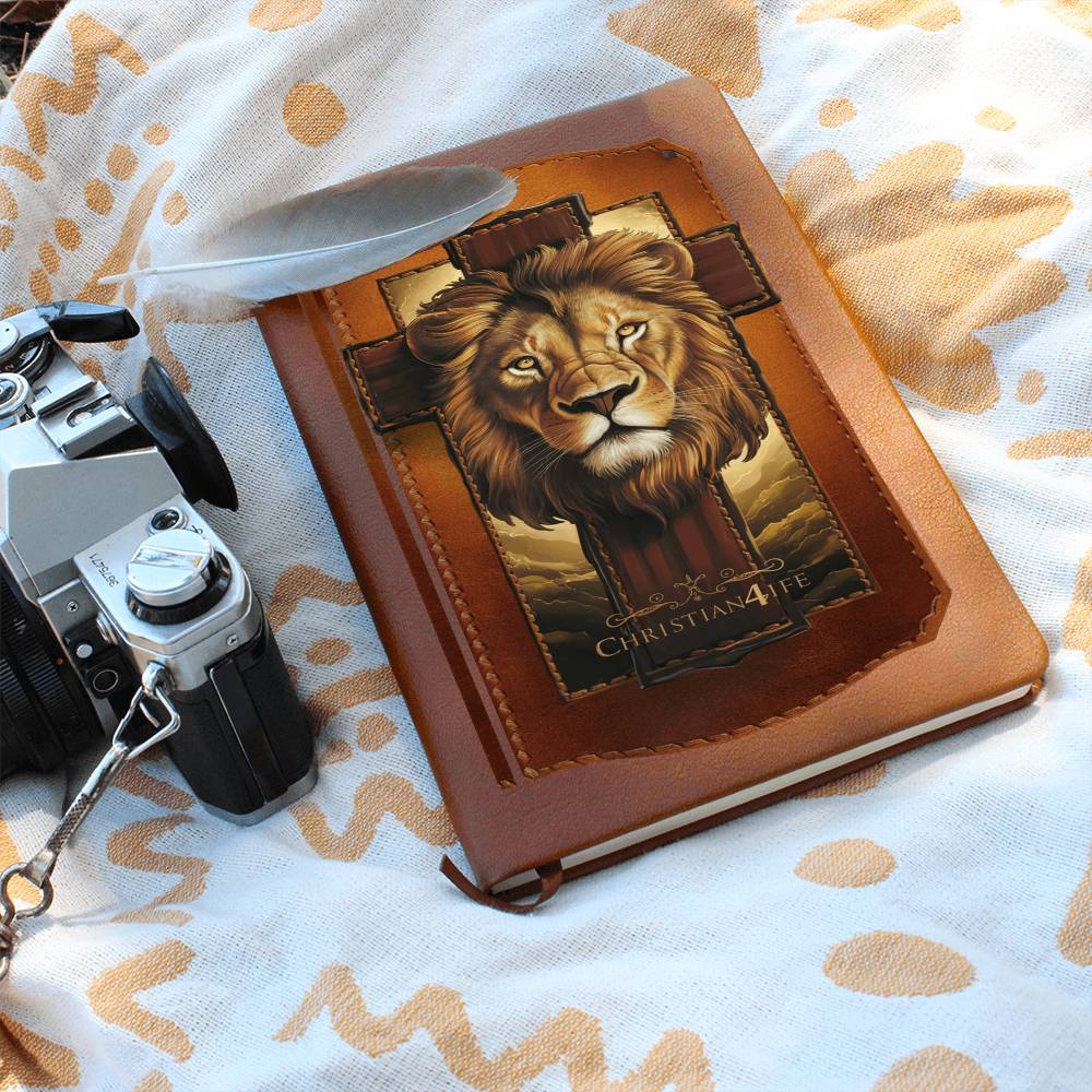 3D Christian4Life Lion of Judah and Cross Graphic Christian Journal