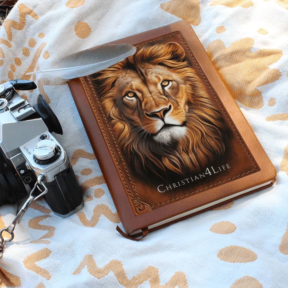 3D Christian4Life Lion of Judah Graphic Christian Journal Notebook (vegan leather)