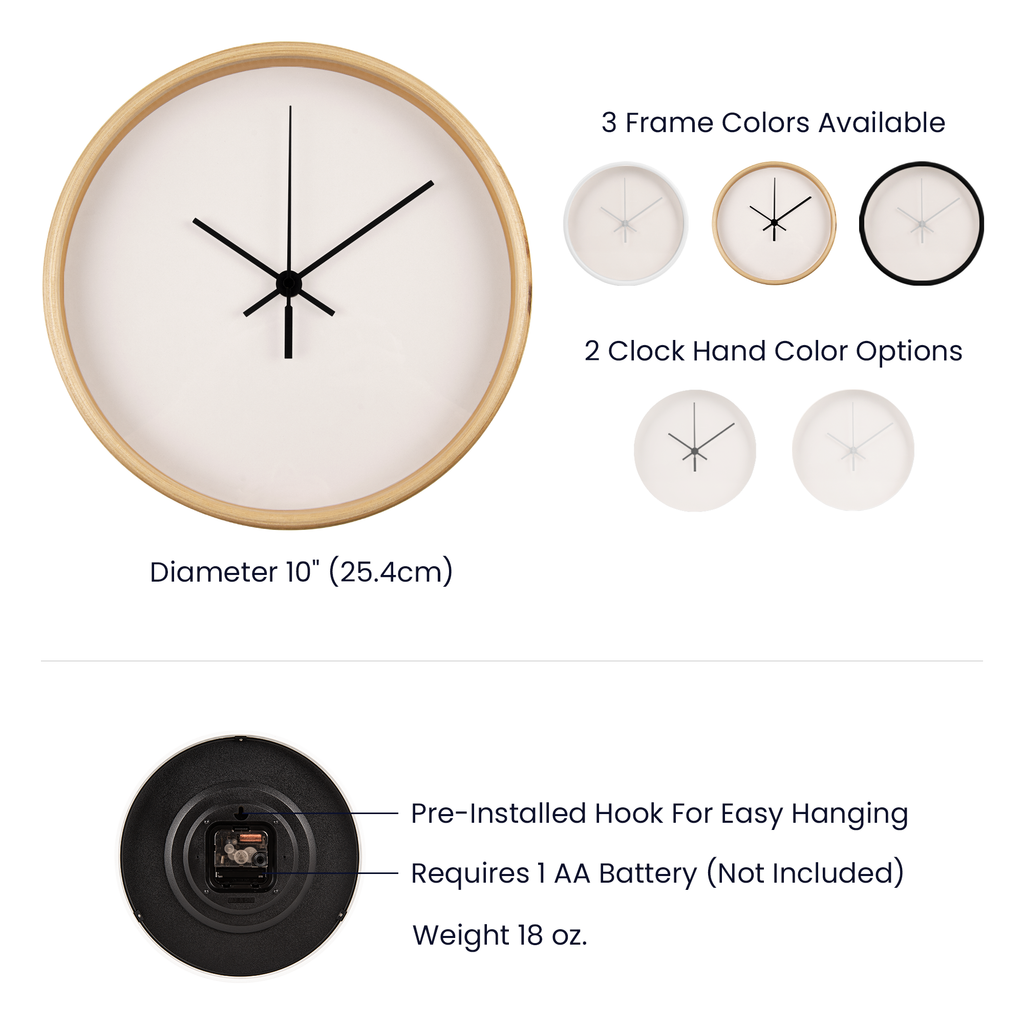 Christian4Life Cross and Dove Christian Wooden Frame Clock