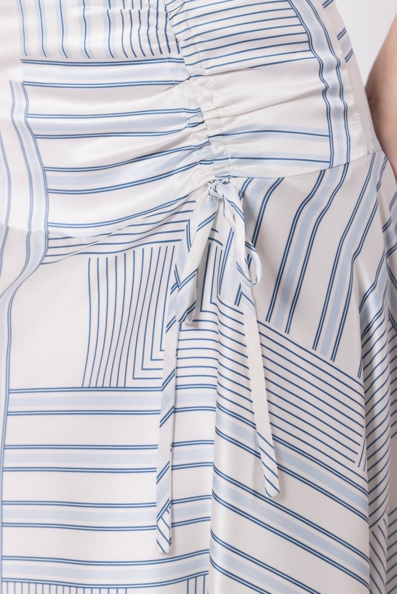 Aviana Skirt (White/Blue)