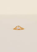 Gold Rings - Mother of Pearl Stone Arch