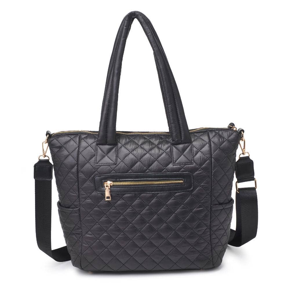 Jayna Quilted Nylon Tote