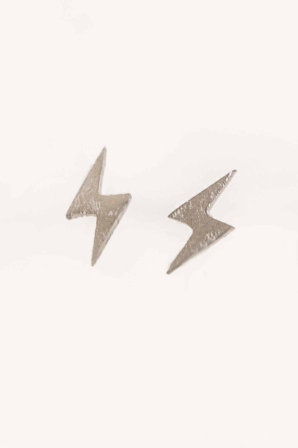 Shocker Stud Earrings | Silver