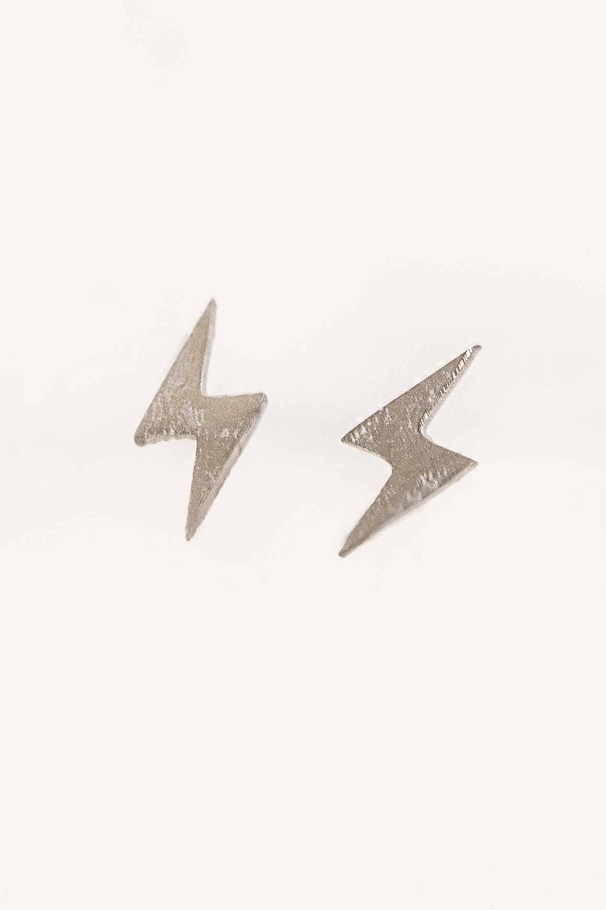 Shocker Stud Earrings | Silver