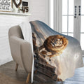 Lion of Judah and Holy Spirit Ultra Soft Micro Fleece Blanket (multiple sizes)