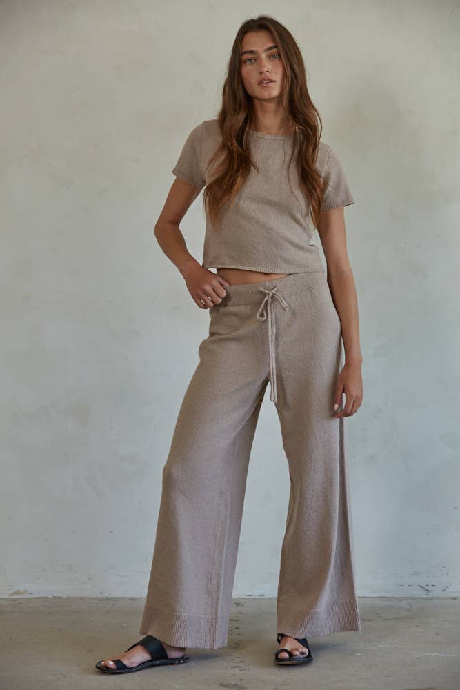 Kennedy Knit Sweater Wide Leg Pants