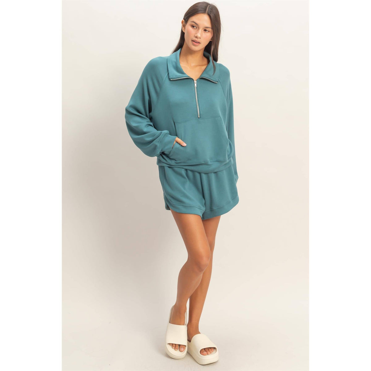 Azure Half-Zip Pullover