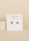 Sun Stud - Turquoise Earrings