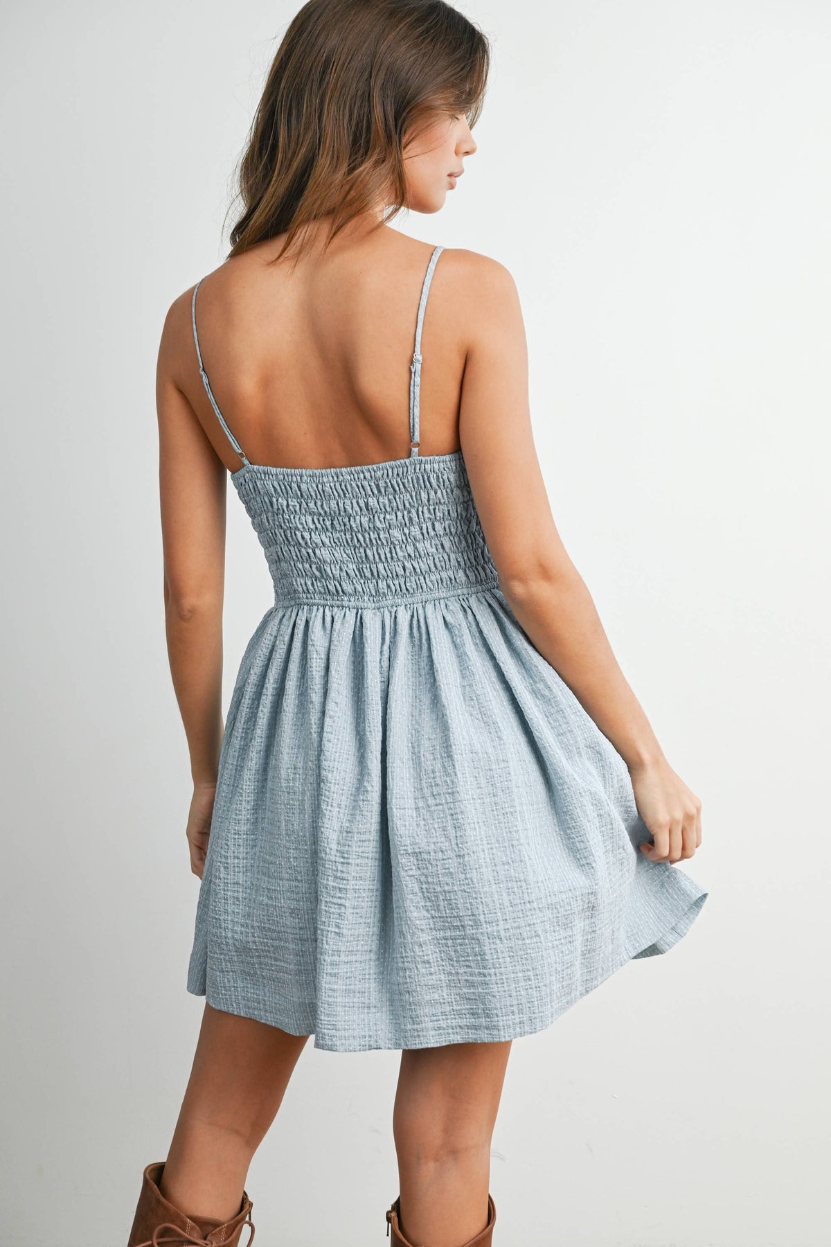 Gwen Polka Dot Fit & Flare Dress