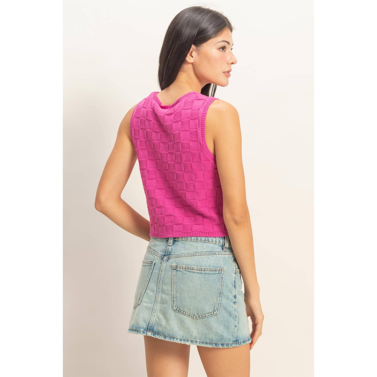 Kayla Basket Weave Vest