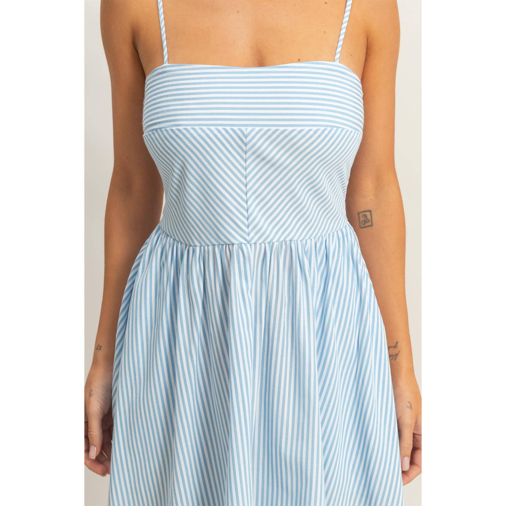 Mallory Striped Spaghetti Strap Dress