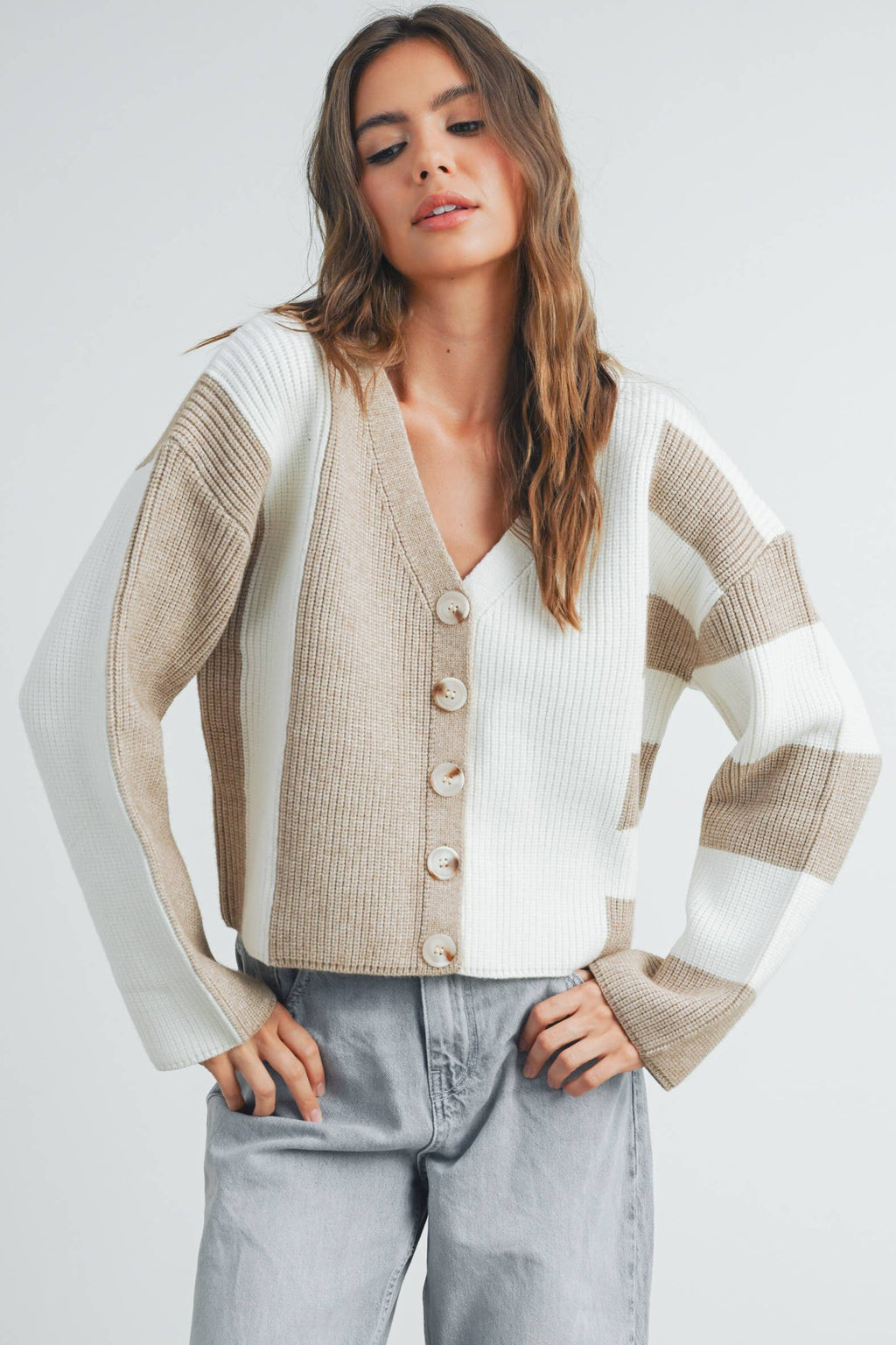 Cynthia Color Block Cardigan