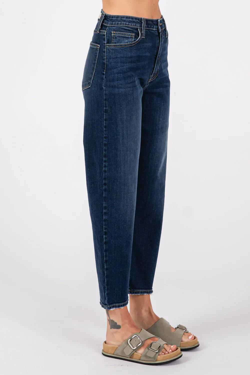Modena High Rise Tapered Jeans- L.T.J