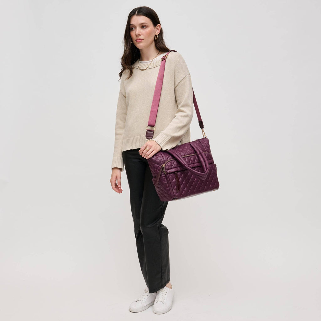 Jayna Quilted Nylon Tote