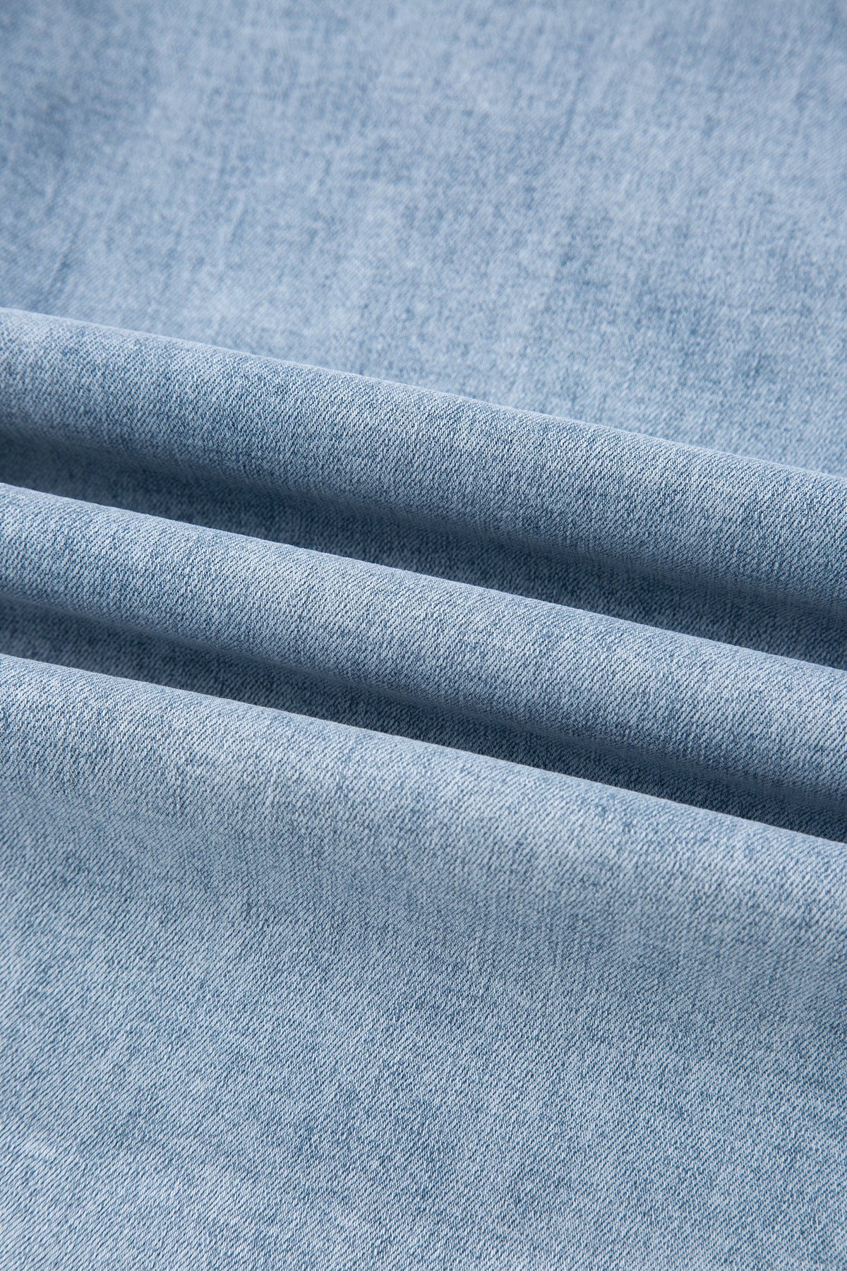 Beau Blue Bow Knot Side Detail Straight Leg Loose Jeans