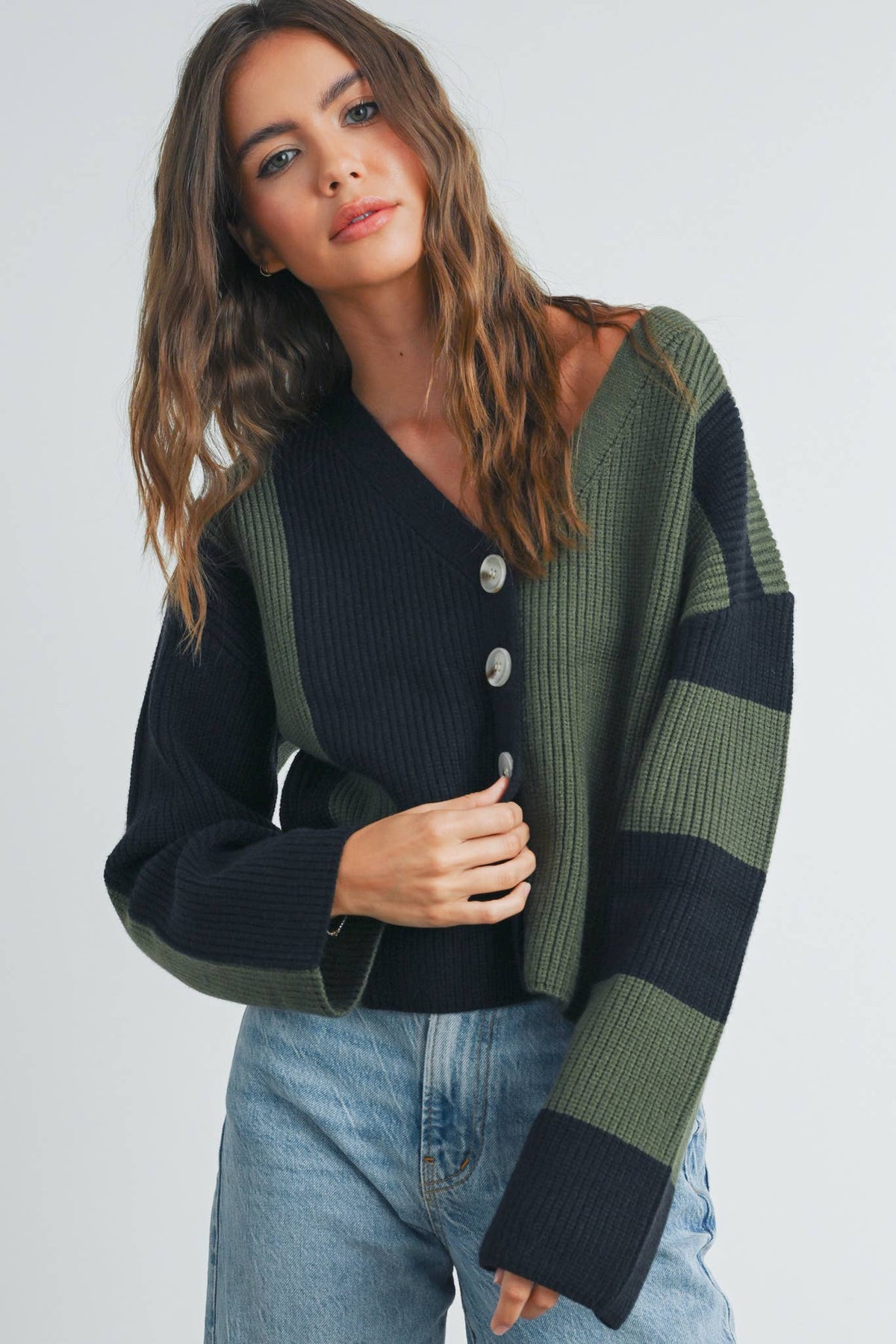 Cynthia Color Block Cardigan