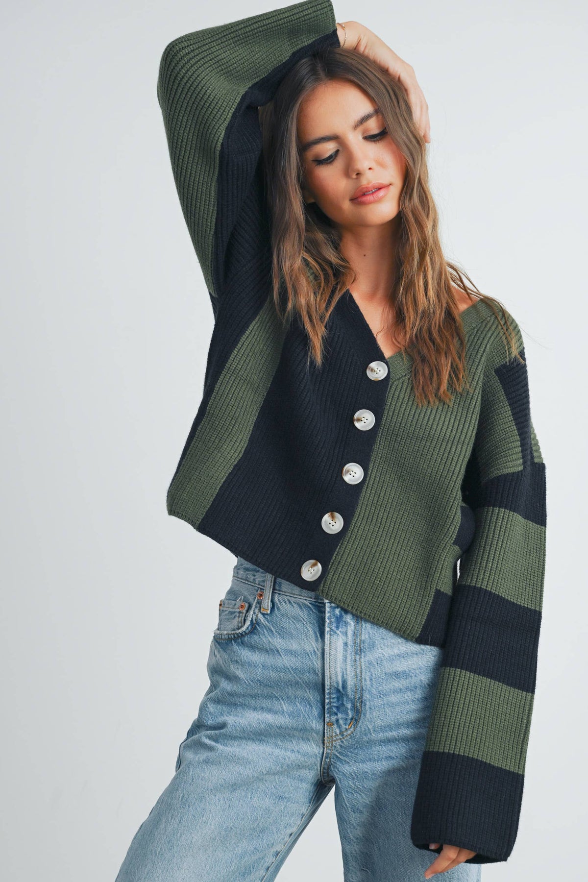 Cynthia Color Block Cardigan