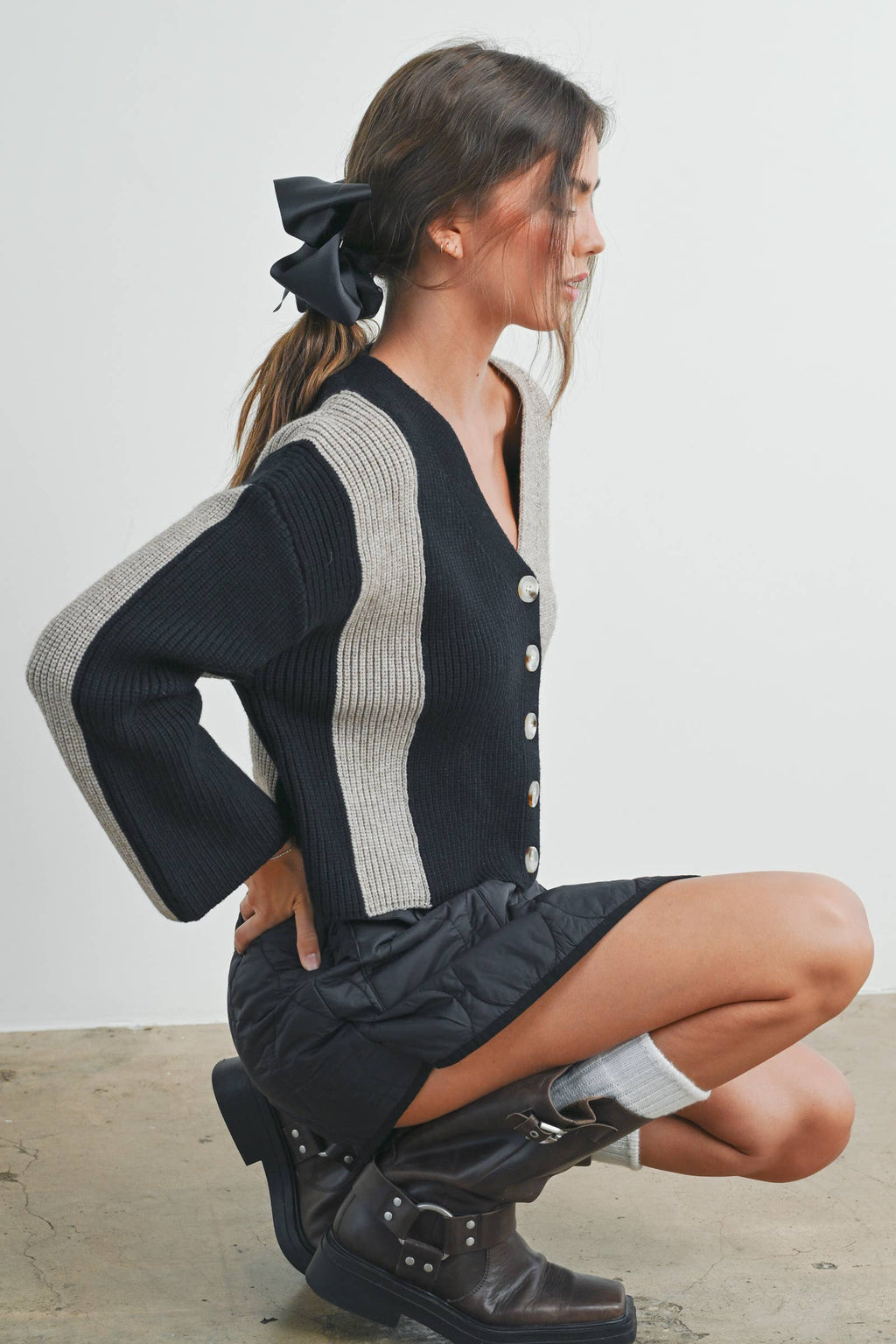 Cynthia Color Block Cardigan
