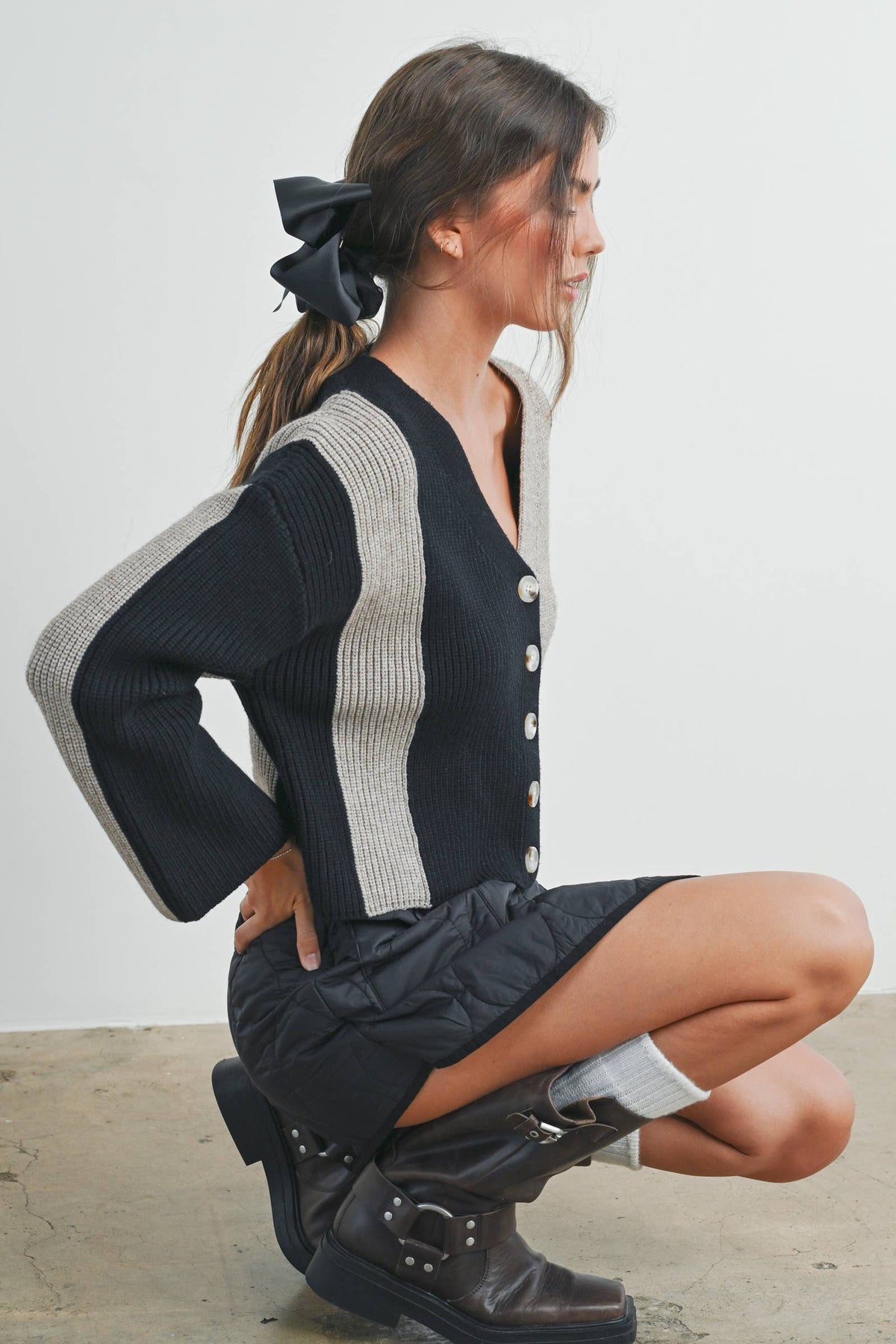 Cynthia Color Block Cardigan