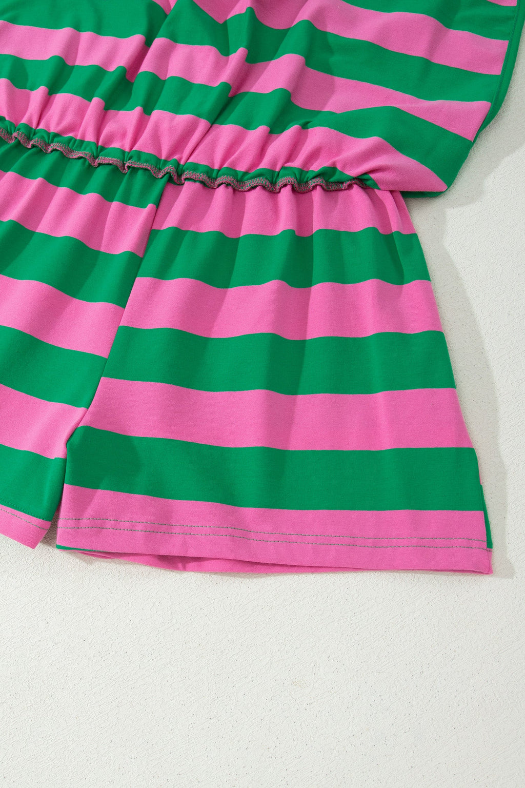 Yellow Stripe Dolman Tee Drawstring Skort Athletic 2pcs Set