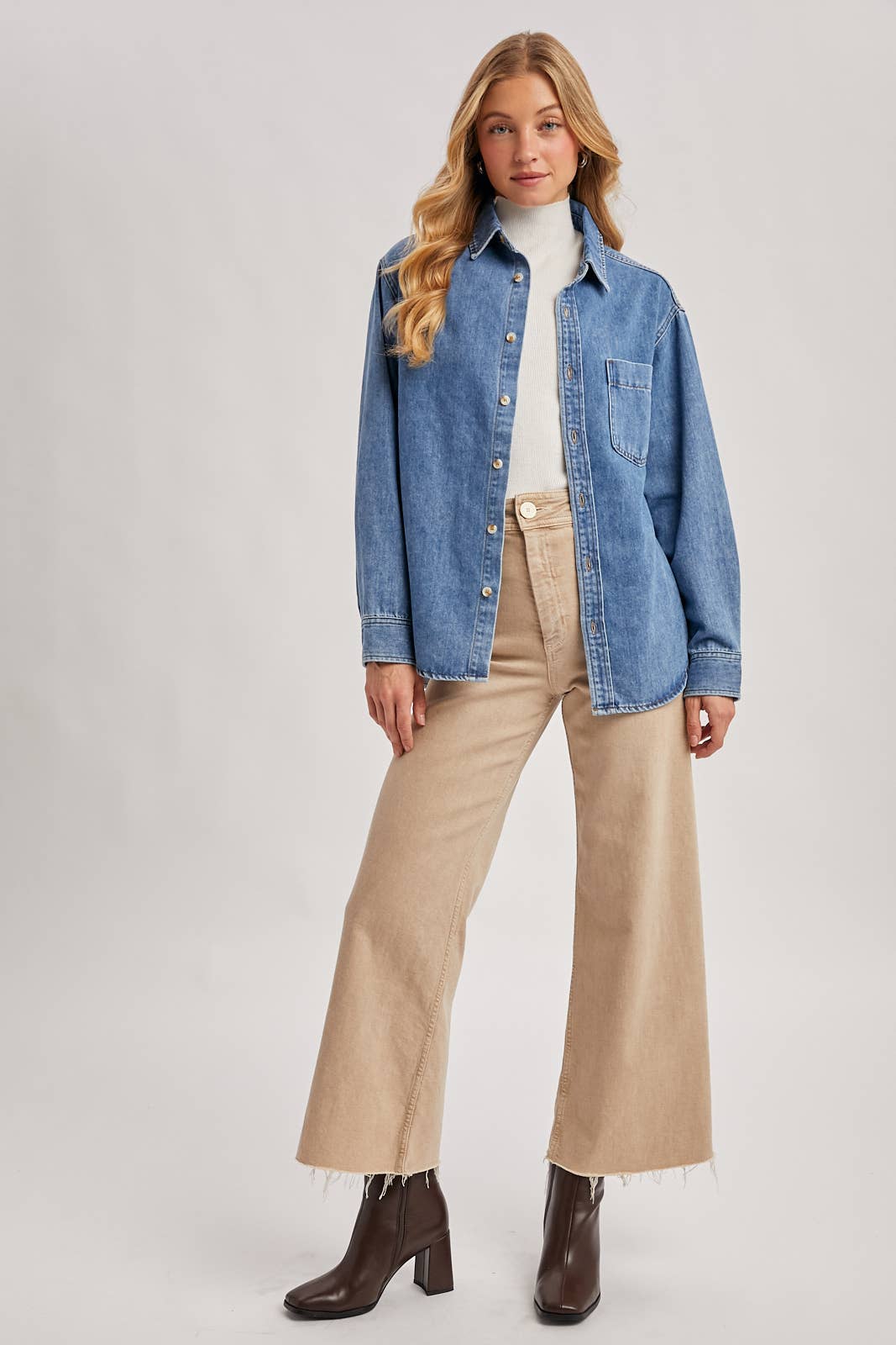 Pippa Oversized Denim Top
