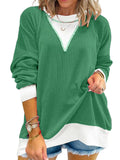 Contrast Dropped Shoulder Sweatshirt