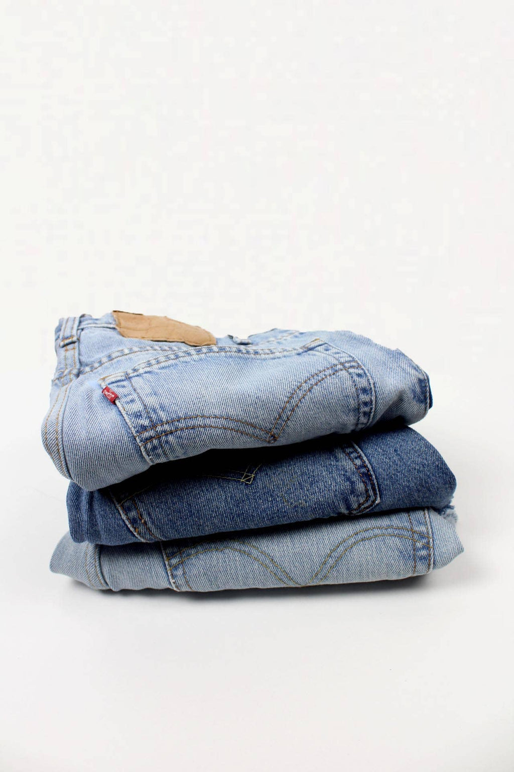 Levi High-Rise Upcycled Denim Cutoff Shorts