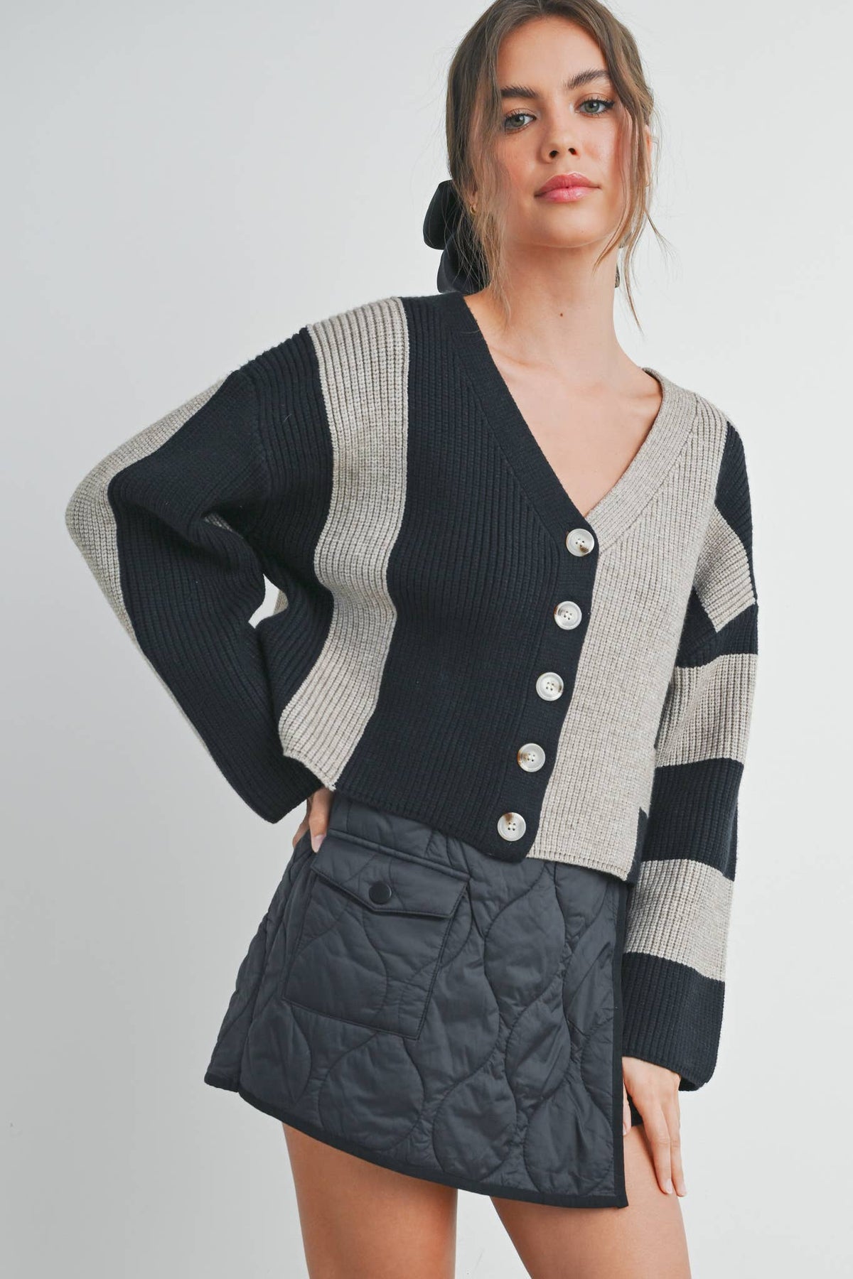 Cynthia Color Block Cardigan