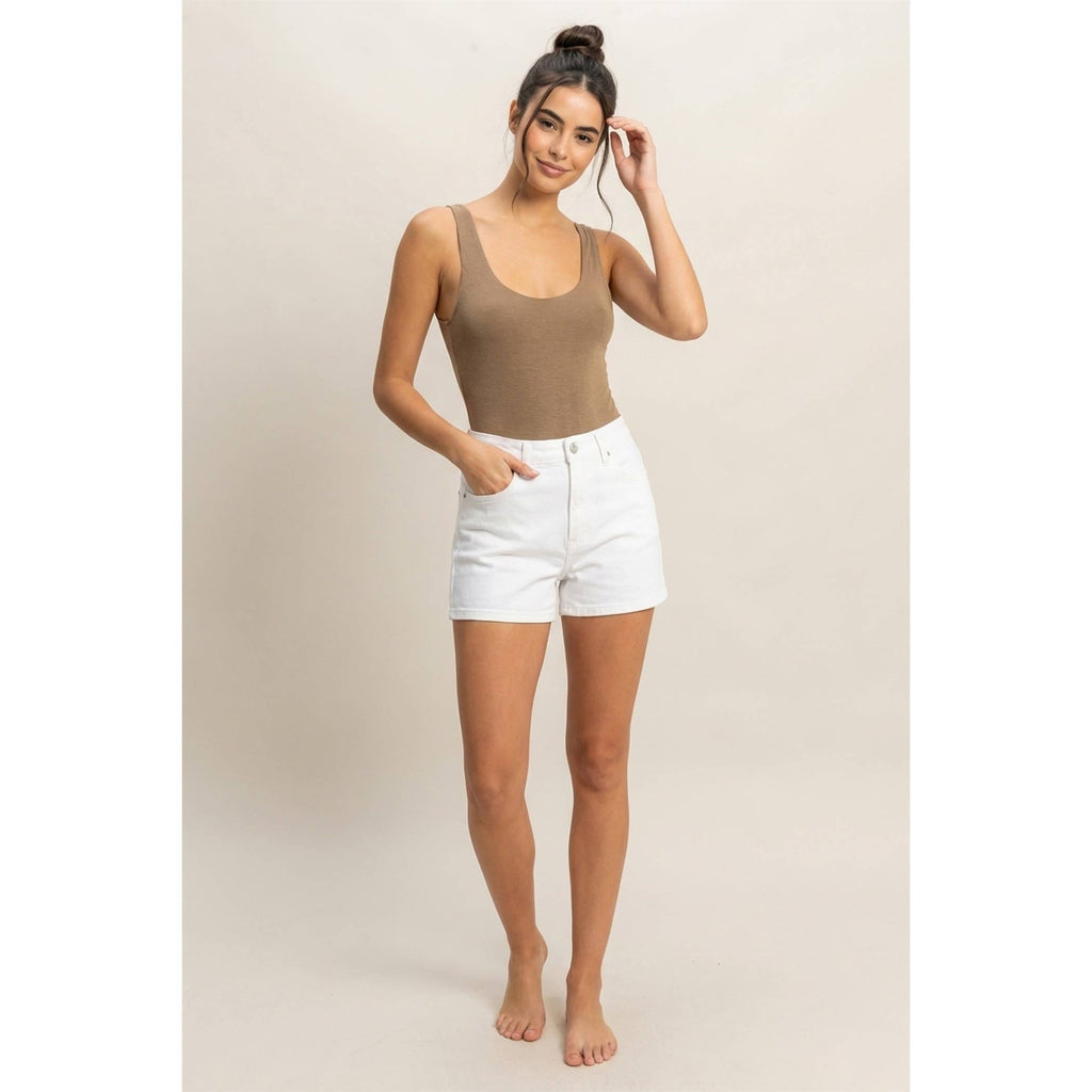 Hearts Align Scoop Neck Tank Bodysuit