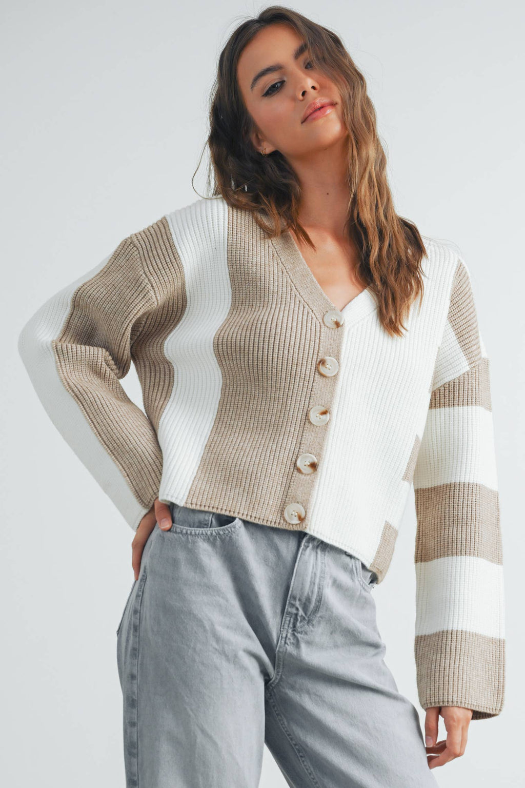 Cynthia Color Block Cardigan