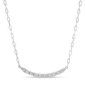 Pave Arrow Paperclip Chain Necklace