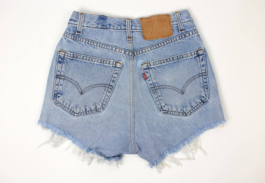 Levi High-Rise Upcycled Denim Cutoff Shorts