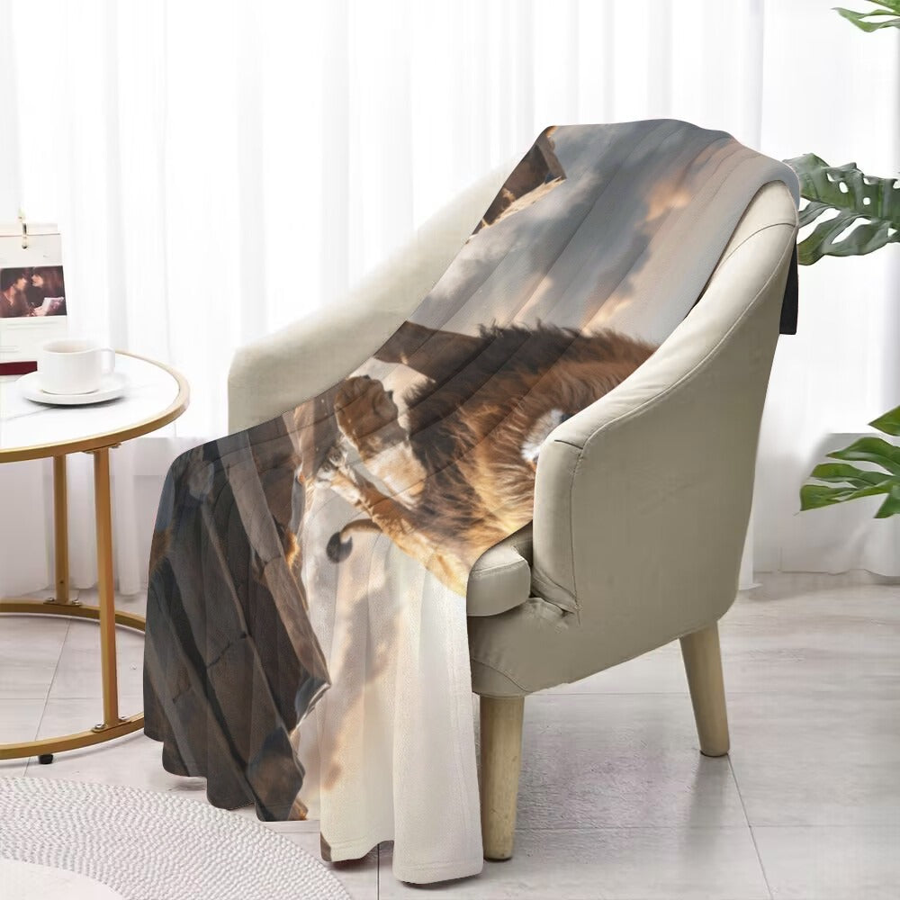 Lion of Judah and Holy Spirit Ultra Soft Micro Fleece Blanket (multiple sizes)