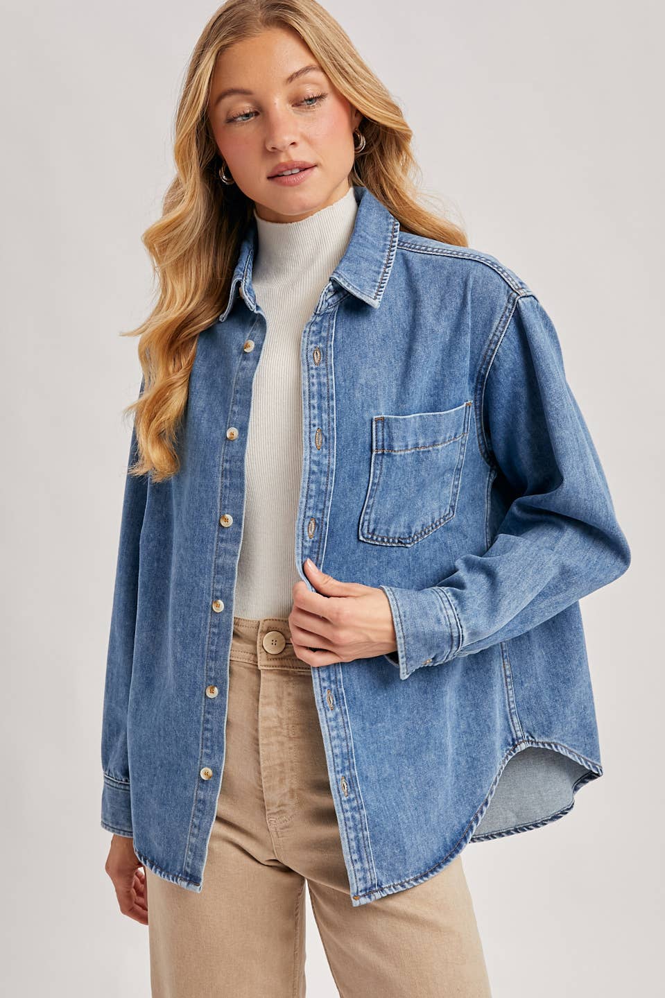 Pippa Oversized Denim Top