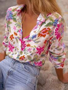 Women's Fashion Casual All-match Short-sleeved Shirt