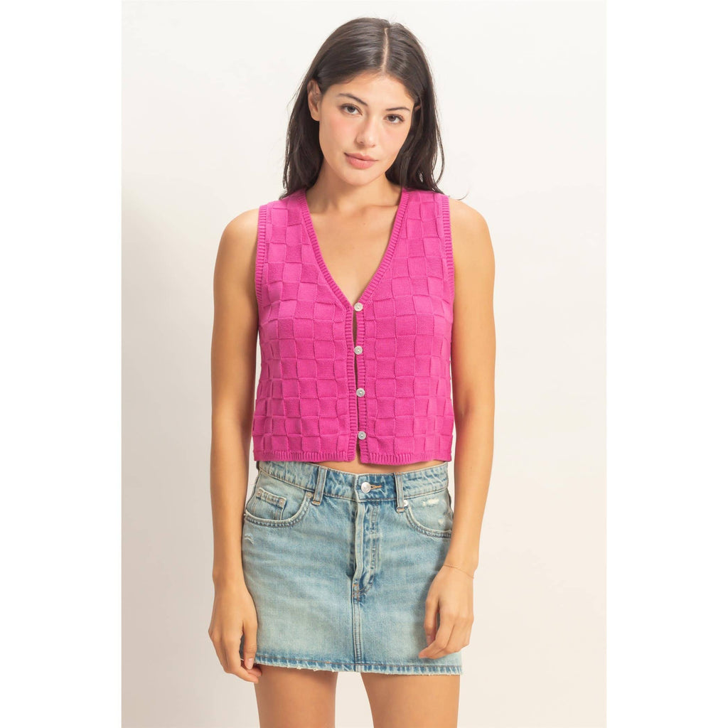 Kayla Basket Weave Vest