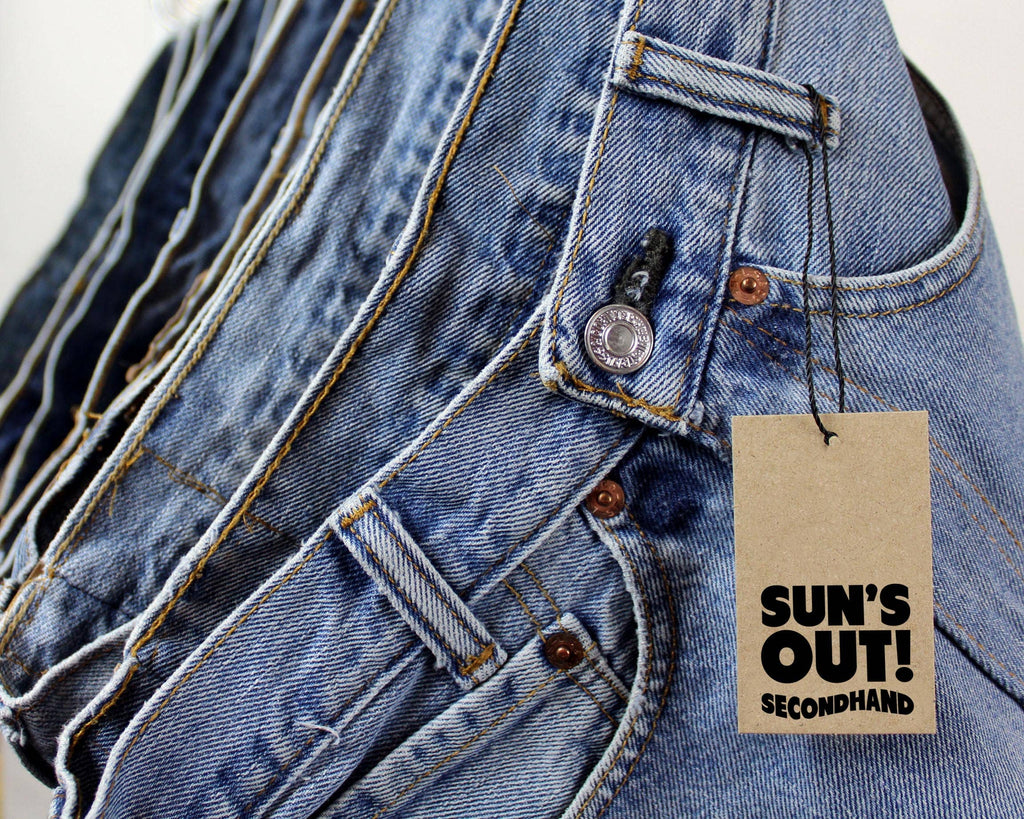 Levi High-Rise Upcycled Denim Cutoff Shorts