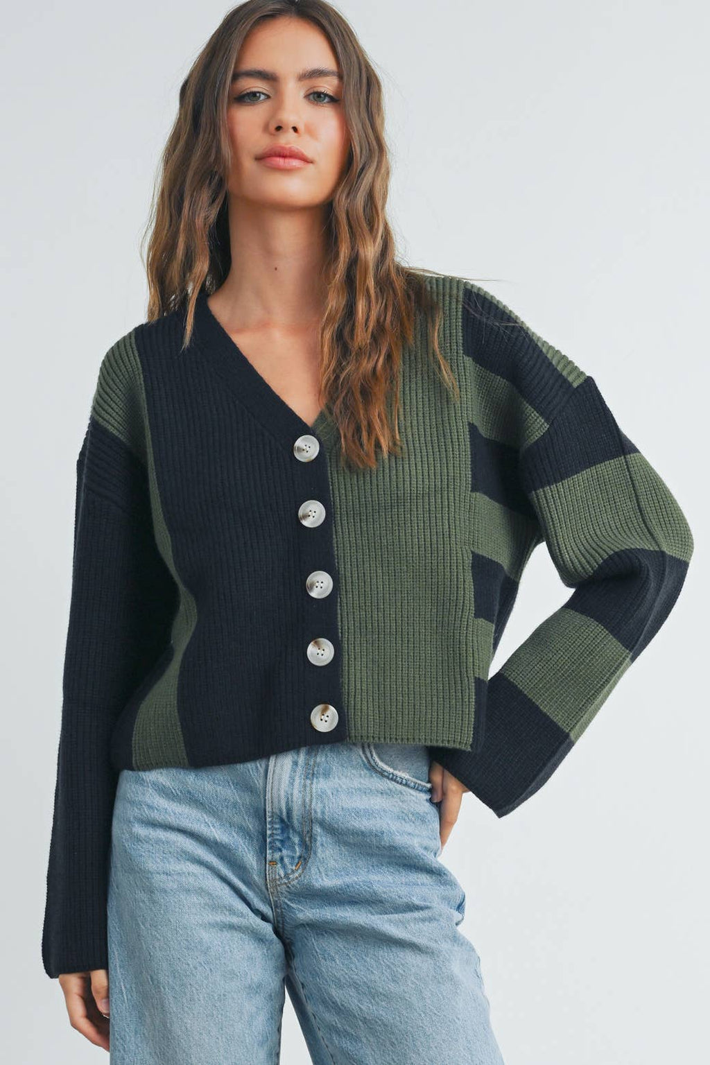 Cynthia Color Block Cardigan