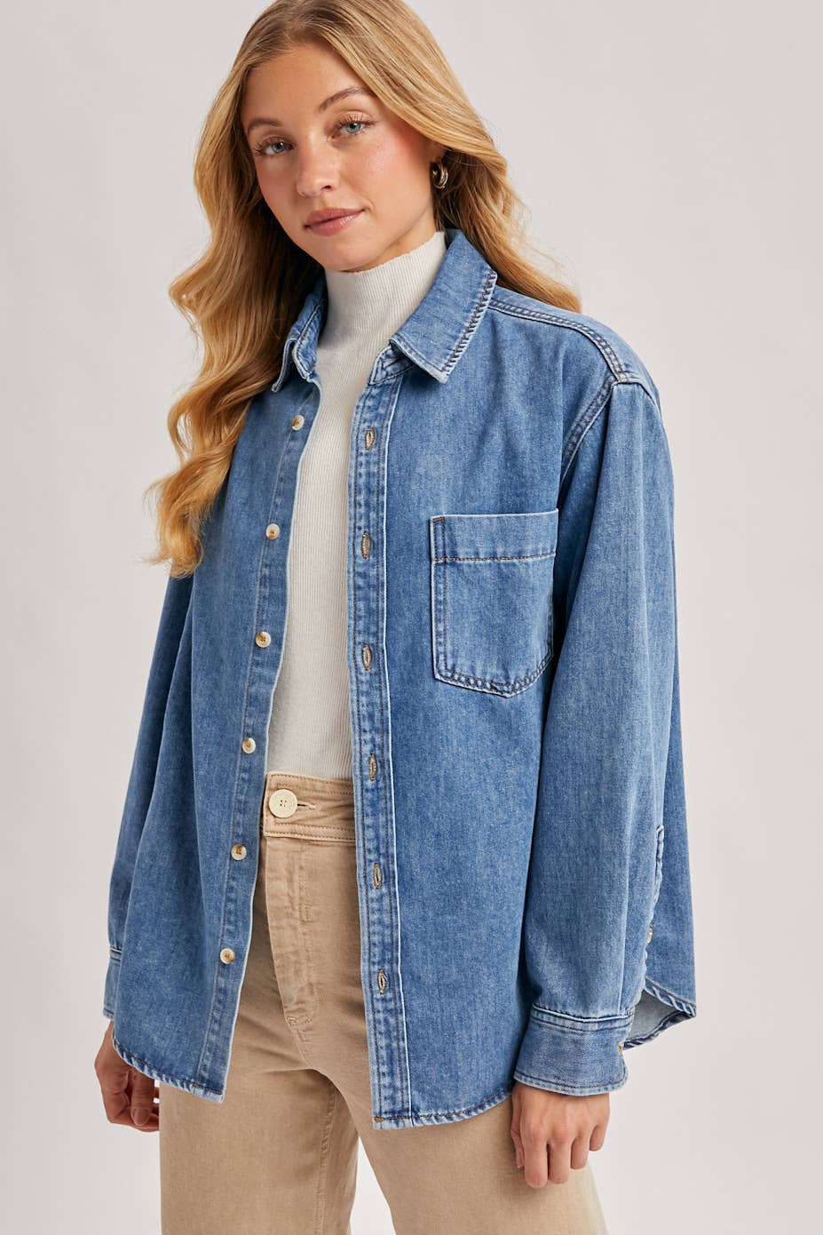 Pippa Oversized Denim Top