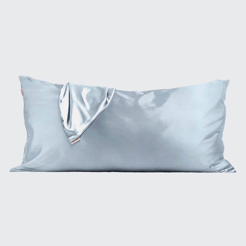 Satin Pillowcase - Haze Blue - King