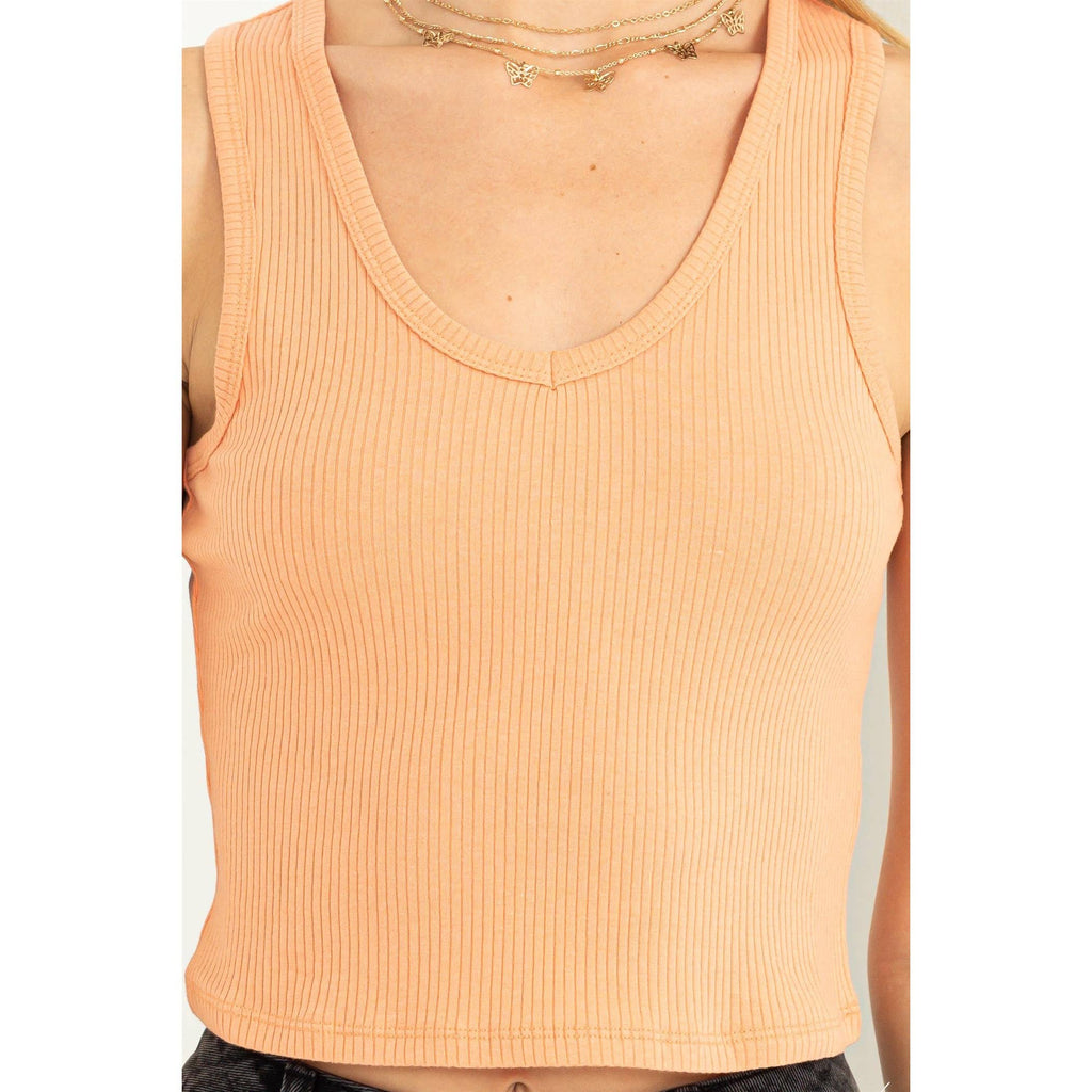Bloom Again Ribbed Tank Top