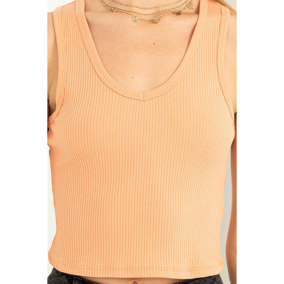 Bloom Again Ribbed Tank Top