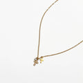 Petite Double Cross Necklace